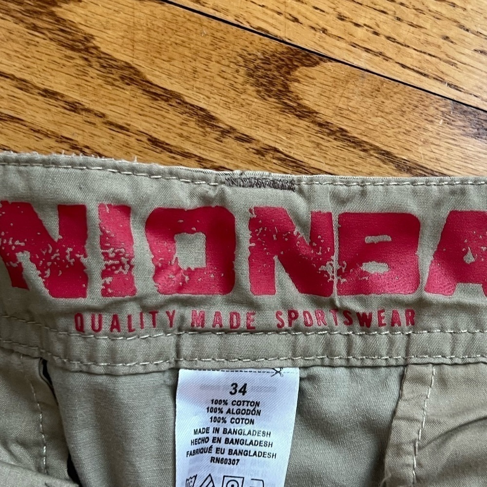 UnionBay Men's Tan Cargo Shorts Size 34 Y2K 90s - Picture 3 of 4